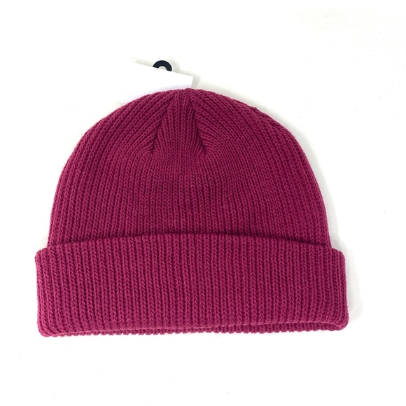 VANS Core Basics Beanie Raspberry Radiance Knit Unisex Cuffed Cap VN000K9Y6ZW - Picture 3 of 5